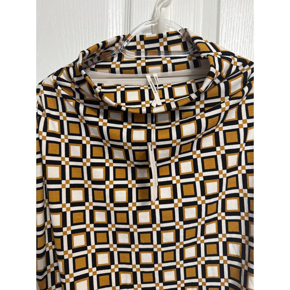 Anthropologie NWT The Maya Ruched Cowl-Neck Dress: Printed Mini Edition Size XL - Picture 2 of 10